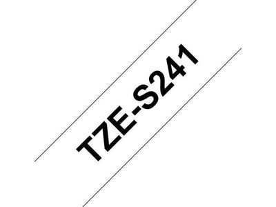 BROTHER TZe-S241 - Black On White - Roll (1.8 cm x 8 m) (TZES241)