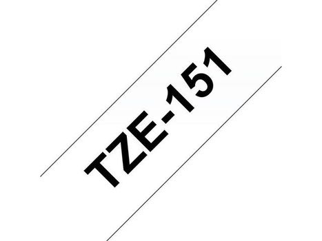 Brother 24MM Black On Clear Tape (TZE-151)