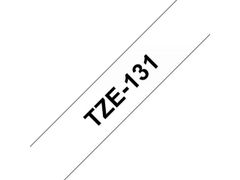 BROTHER Brother TZe131 Sort tekst / Klar tape 12 mm x 8 m tape - Original