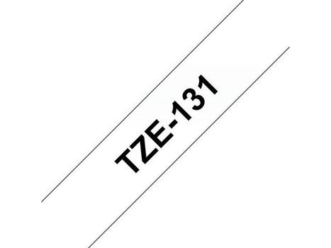 BROTHER 12MM Black On Clear Tape (TZE131)