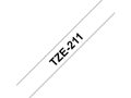 BROTHER TZE211 tape cassette 6mm 8m white/black P-touch 200/300/500series