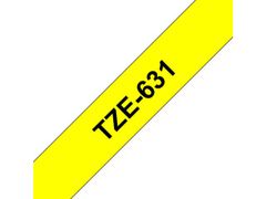 BROTHER 12MM Black On Yellow Tape