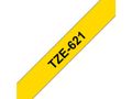 BROTHER Brother TZe621 Sort tekst / Gul tape 9 mm x 8 m tape - Original