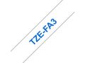 BROTHER TZe tape 12mmx3m fabric tape blue/ white
