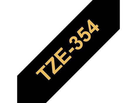 Brother 24MM Gold On Black Tape (TZE354)