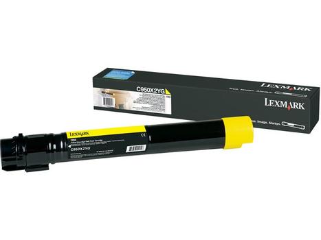 LEXMARK Yellow Toner Cartridge Extra High Yield  (C950X2YG)