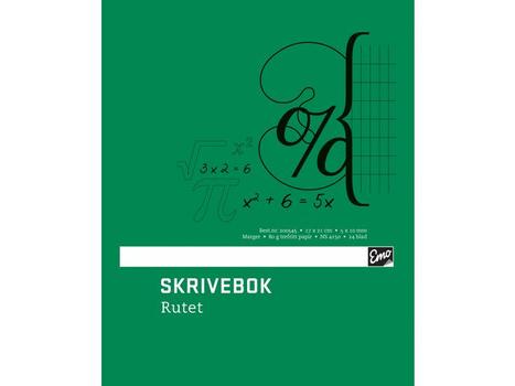 EMO Skrivebok EMO 17x21 80g 24bl 5x10 ruter (200545*20)