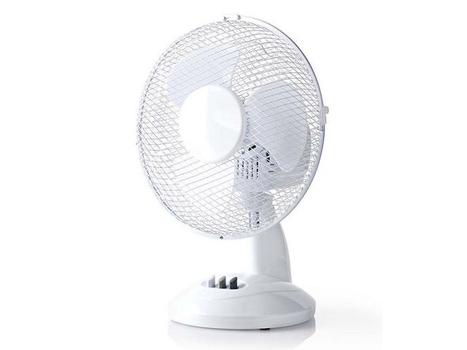 NEDIS Bordventilator NEDIS23 cm 22W Plast Hvi (FNTB10CWT23)