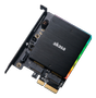 AKASA M.2 PCIe and M.2 SATA SSD adapter card with RGB light and heatsink