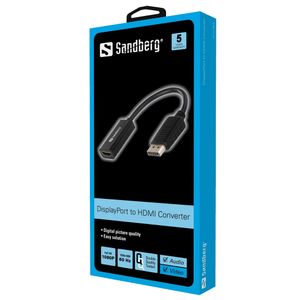 SANDBERG Adapter DisplayPort t/HDMI Sandberg  (508-28)