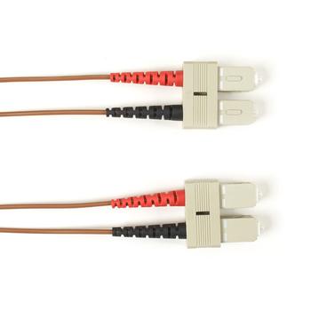 BLACK BOX FO Patch Cable Color Multi-m OM4 - Brown SC-SC 3m Factory Sealed (FOLZHM4-003M-SCSC-BR)