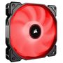 CORSAIR AF140 LED High Airflow Fan 140mm low noise single pack red
