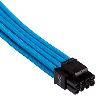 CORSAIR Premium Individually Sleeved EPS12V CPU cable_ Type 4 (Generation 4)_ BLUE (CP-8920239)