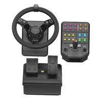 Logitech Heavy Equipment - G-Series - Bundle - hjul- og pedalsett - kablet - for PC