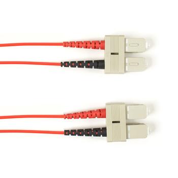 BLACK BOX FO Patch Cable Color Multi-m OM3 - Red SC-SC 3m Factory Sealed (FOLZH10-003M-SCSC-RD)