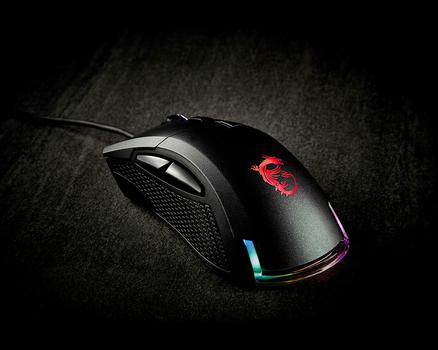 MSI Clutch GM50 Wired ergonomic design Optical GAMING Mouse with 9 RGB lighting effects Max DPI 7200 (S12-0400C60-PA3)