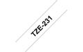 BROTHER Tape BROTHER TZe-231 12mmx8m sort/hvit (TZE-231)