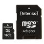 INTENSO SD MicroSD Card 16GB Class10 inkl. SD Adap