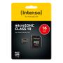 INTENSO TF MicroSDHC 16GB C10 inkl.SD (3413470)