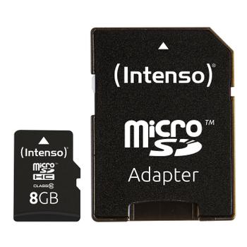 INTENSO SD MicroSD Card 8GB Class10 inkl. SD Adapt (3413460)
