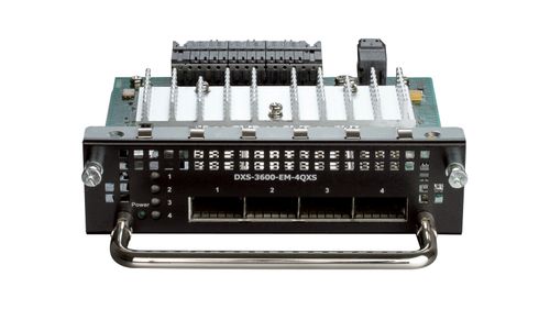 D-LINK DXS-3600-EM-4QXS 4PORT 40GBE QSFP+ EXPANSION MODULE FOR DXS-3600 (DXS-3600-EM-4QXS)