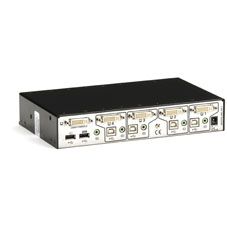 BLACK BOX ServSwitch Secure, 1920 x 1080 pixel, USB, USB, DVI-I, 1 bruger(e),  Sort (SW4008A-USB-EAL)