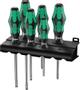 WERA 334/6 Kraftform Plus Lasertip screwdriver set