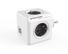 ALLOCACOC POWERCUBE Original 4-Way 2xUSB Grå 4 strømutganger, 2x usb porter, automatsikring, jordet, barnesikring
