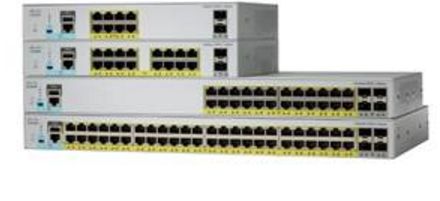 CISCO Catalyst 2960L-SM-48PS - Switch - L3 - smart - 48 x 10/ 100/ 1000 (PoE+) + 4 x 1 Gigabit Ethernet SFP+ - rackmonterbar - PoE+ (370 W) (WS-C2960L-SM-48PS)