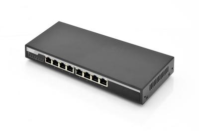 DIGITUS Gigabit Ethernet PoE Switch 8-port PoE 135W PoE budget IN (DN-95340)