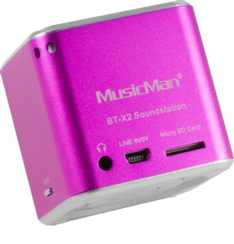 TECHNAXX Mini MusicMan Wireless Soundstation BT-X2 pink (TEC-3810)