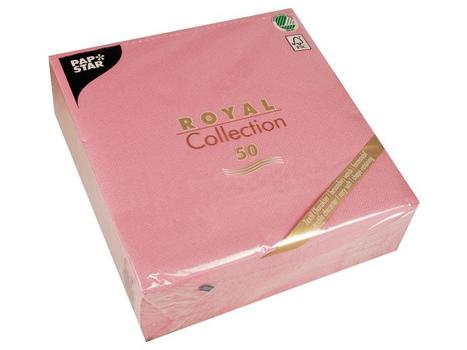 PAPSTAR Serviett PAPSTAR RC 40x40cm rosa (50) (81449*5)