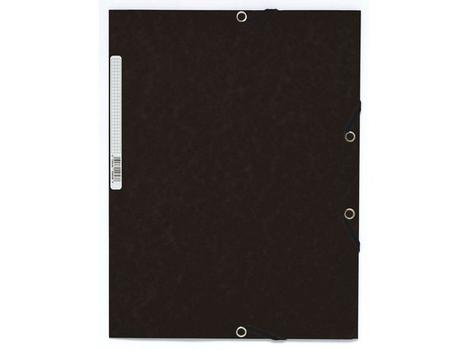 EXACOMPTA Strikkmappe EXACOMPTA A4 3 kl 355g sort (55301E*10)