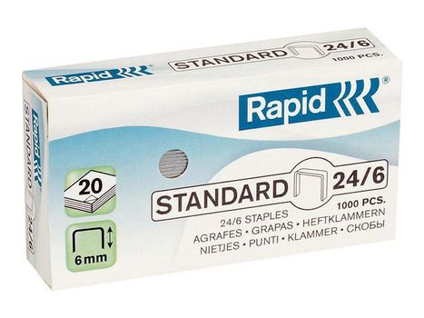 RAPID Hæfteklammer RAPID 24/6 galv. 1000/pk. (24855600)