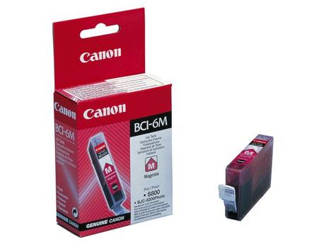 Canon BCI-6M - Magenta - original - blekkbeholder - for i96X, 990, 99XX; PIXMA IP3000, IP4000, iP5000, iP6000, iP8500, MP750, MP760, MP780; S830 (4707A002)