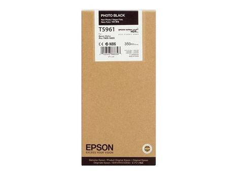 EPSON n Ink Cartridges,  Ultrachrome HDR, T596100, Singlepack,  1 x 350.0 ml Photo Black (C13T596100)