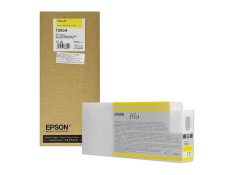 EPSON n Ink Cartridges,  Ultrachrome HDR, T596400, Singlepack,  1 x 350.0 ml Yellow (C13T596400)