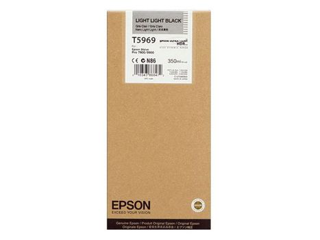 EPSON n Ink Cartridges,  Ultrachrome HDR, T596900, Singlepack,  1 x 350.0 ml Light Light Black (C13T596900)