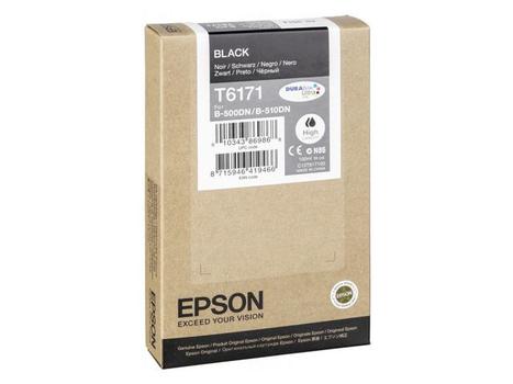 EPSON n Ink Cartridges,  DURABrite" Ultra, T6171, Singlepack,  1 x 100.0 ml Black, XL (C13T617100)