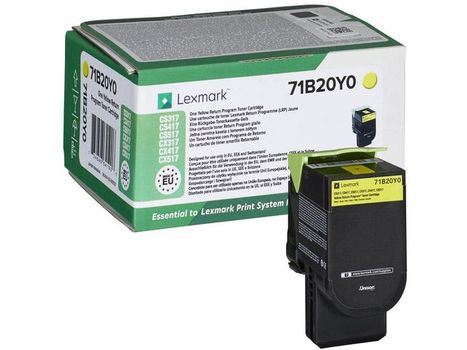 LEXMARK Yellow Toner Cartridge 2.3K pages - 71B20Y0 (71B20Y0)