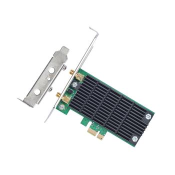 TP-LINK Archer T4E, Intern, Trådløs, PCI Express, WLAN, 867 Mbit/s, Sort, Grøn (ARCHER T4E)