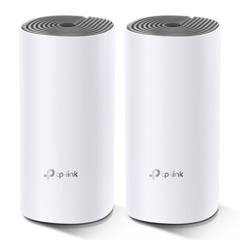 TP-LINK Deco E4 - Wi-Fi system (2 routers) - up to 2,800 sq.ft - mesh - 802.11a/ b/ g/ n/ ac - Dual Band (DECO E4(2-PACK))