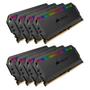 CORSAIR 128GB (8 x 16 GB) DDR4 3600MHz CL18 Dominator Platinum RGB Svart (CMT128GX4M8X3600C18)