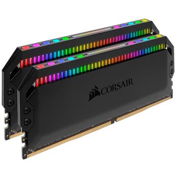 CORSAIR 16GB (2 x 8 GB) DDR4 3600MHz CL18 Dominator Platinum RGB Svart (CMT16GX4M2C3600C18)
