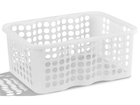 NORDISKA PLAST Oppbevaringskurv NORDISKA P stor hvit (7121-0100)