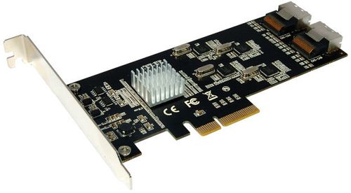 ST LAB PCIe SATA 6G 8channel PCI-Express x4, SATA3.0, 2x mini-SAS (SFF-8087), supports 8xSATA