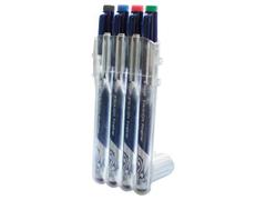 PILOT Fiberpen Frixion Fineliner Set2go sort/rød/blå/grøn