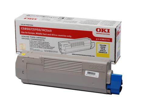 OKI C5850/ 5950 YELLOW TONER (6K) (43865721)