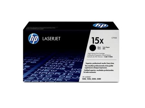 HP 15X - C7115X - 1 x Black - Toner cartridge - High Yield - For LaserJet 1200, 1220, 3300, 3310, 3320, 3330, 3380 (C7115X)
