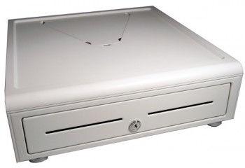 APG VASARIO 24V WHT CASH DRAWER CHROME ACCENT 411X439X133 PERP (VTC320-AW1617-B5)